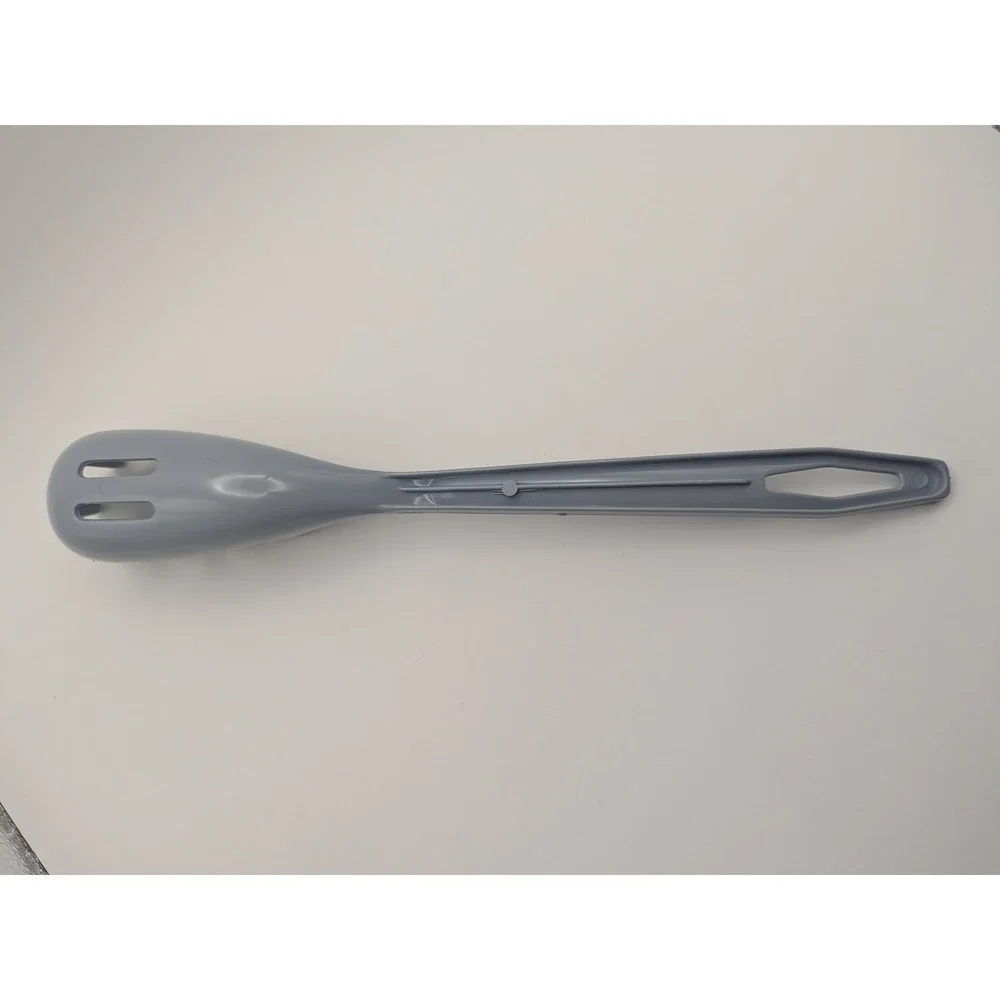 Vintage Gray Nylon Plastic Spaghetti Slotted Server Spoon‎ Pasta Utensil Kitchen